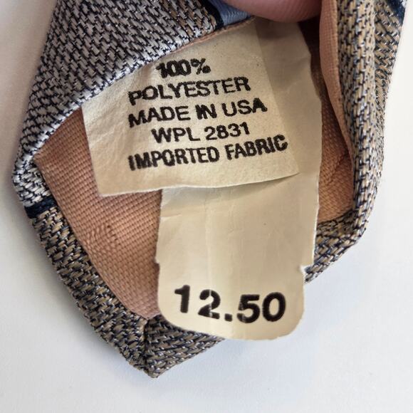 Vintage 1970s Johnny Carson Striped Polyester Tie 3” Wide Made USA - Picture 8 of 8